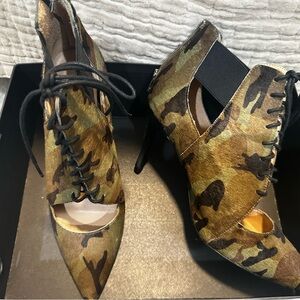 Banana Republic Camouflage Lace-Up Heels